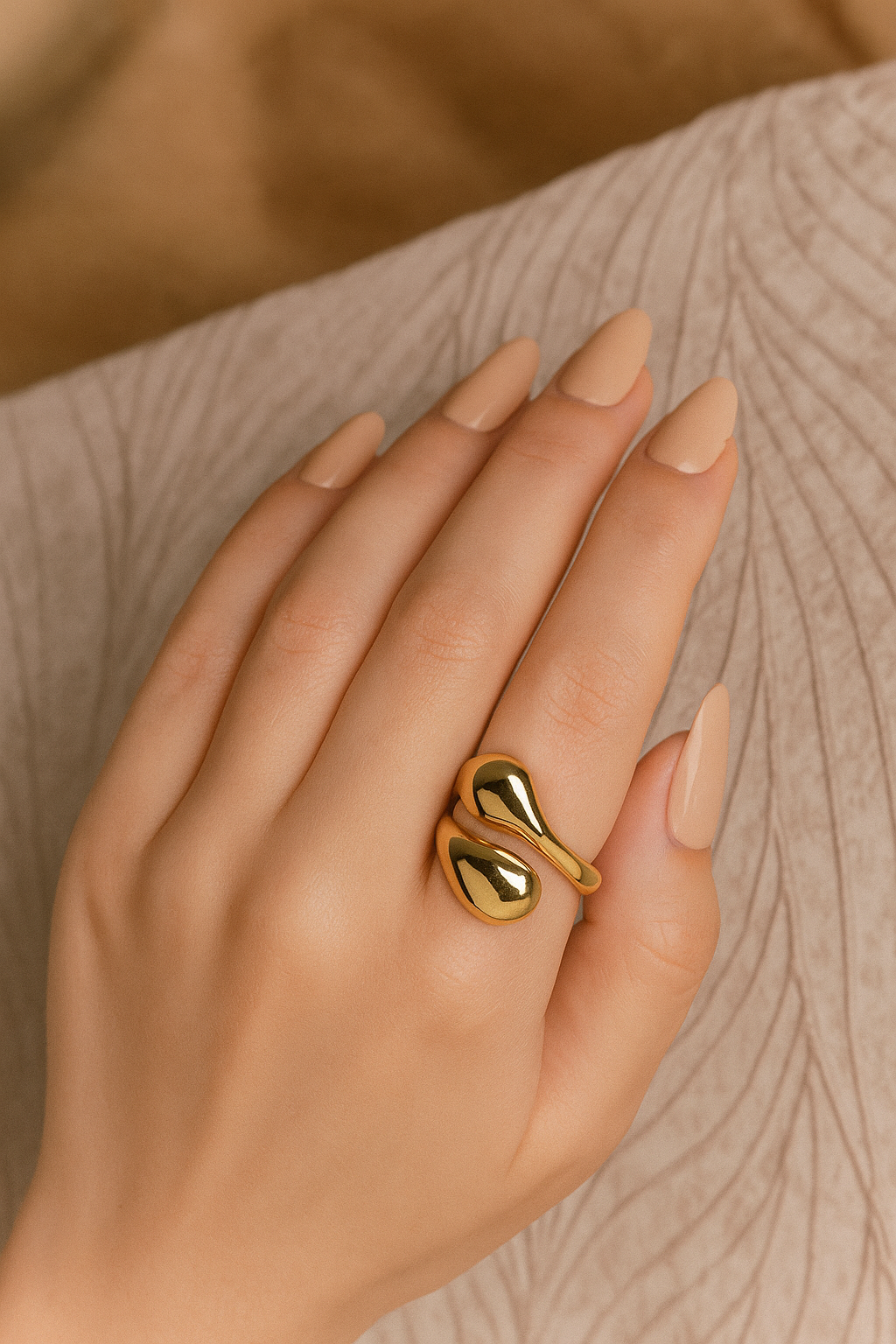 Gold Bud Ring