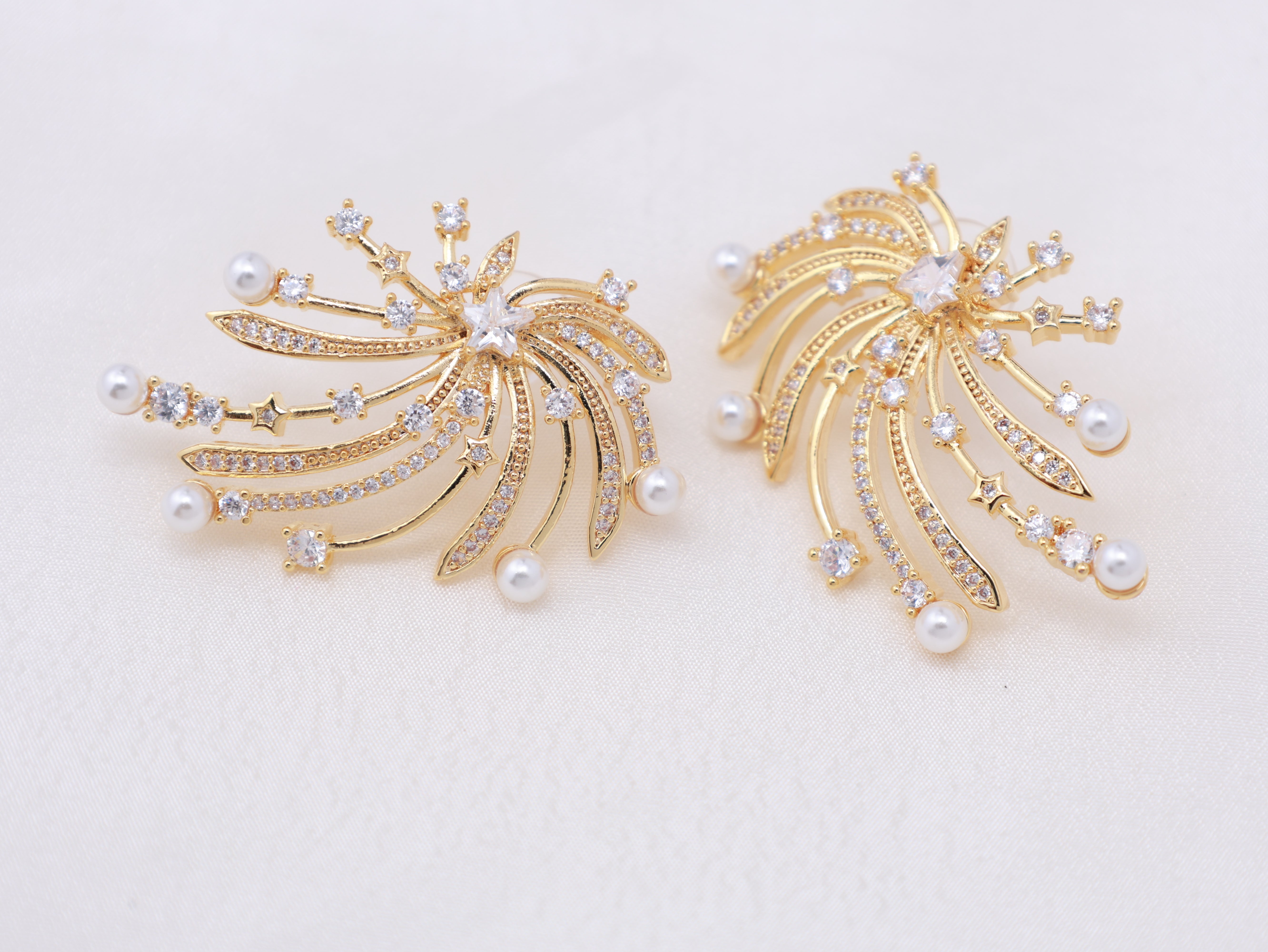 Golden Starfall Earrings