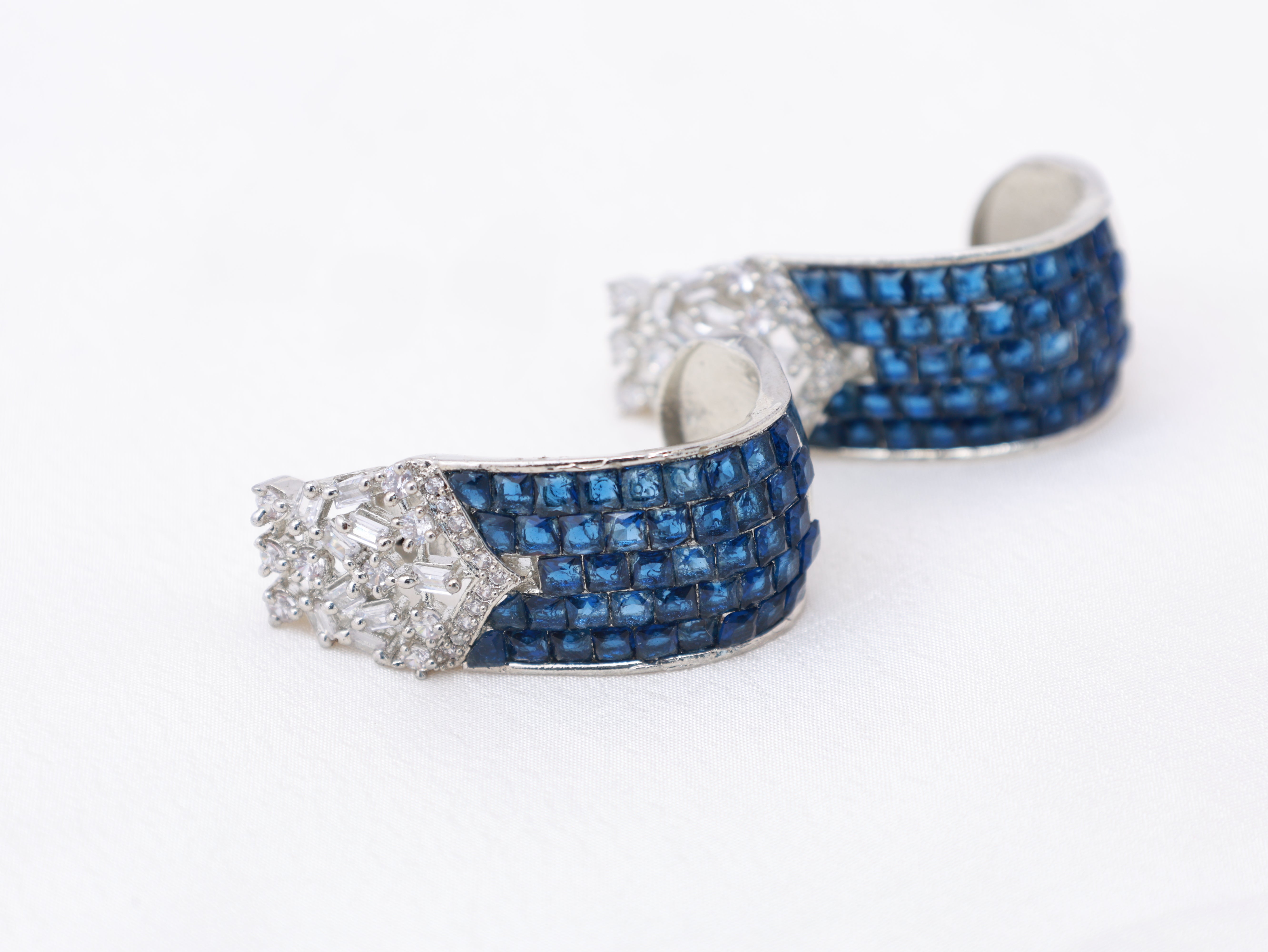 Sapphire Crest Earrings