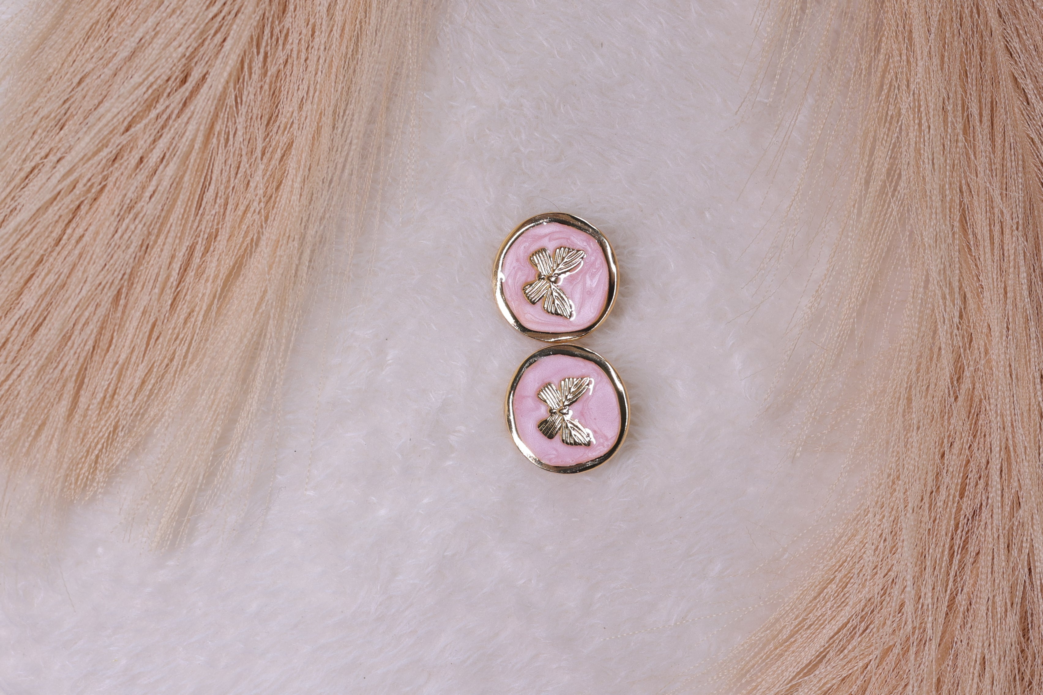 Gold Flutter in Blush