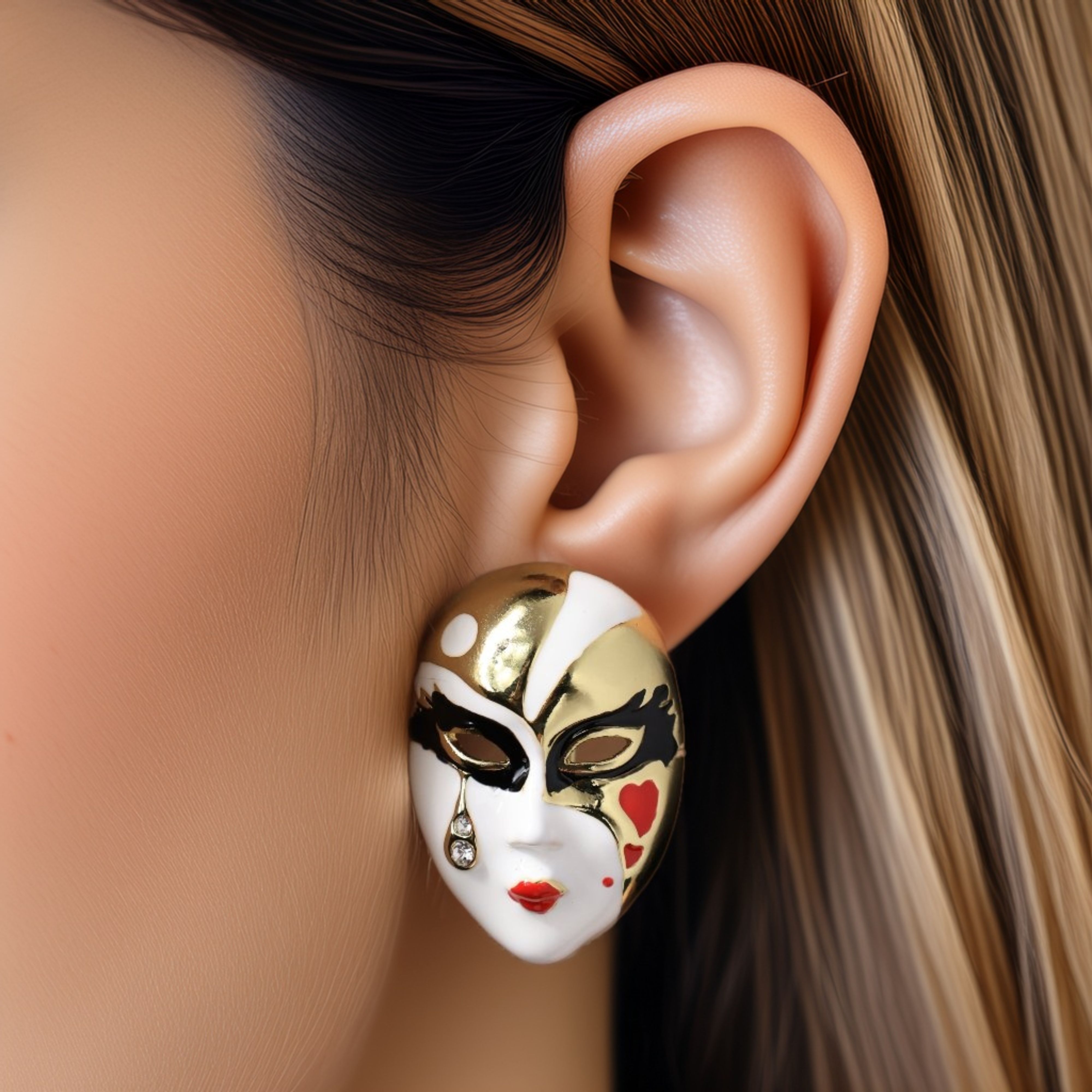 Venetian Charm Studs