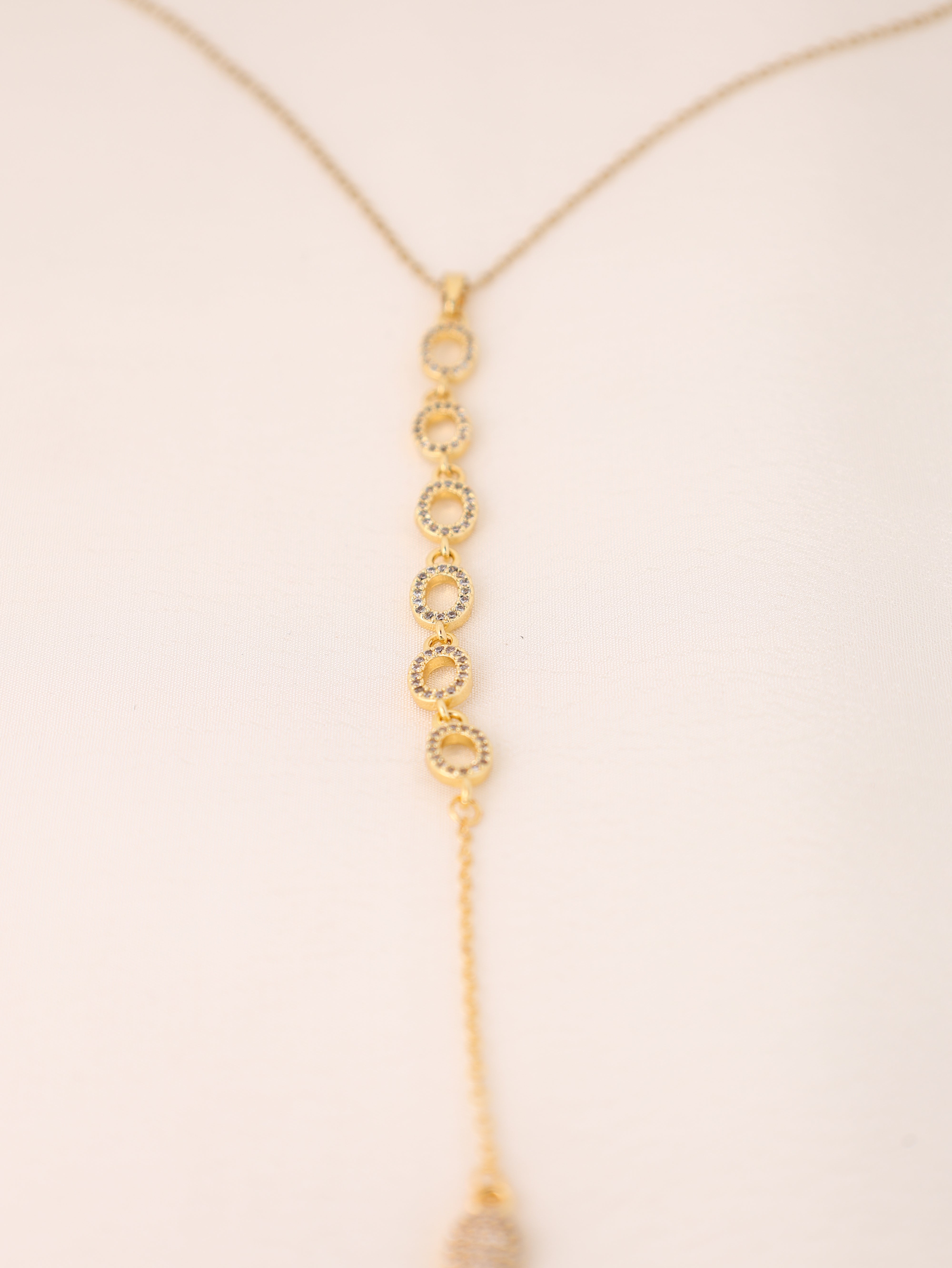 Aureole Diamond Line Necklace
