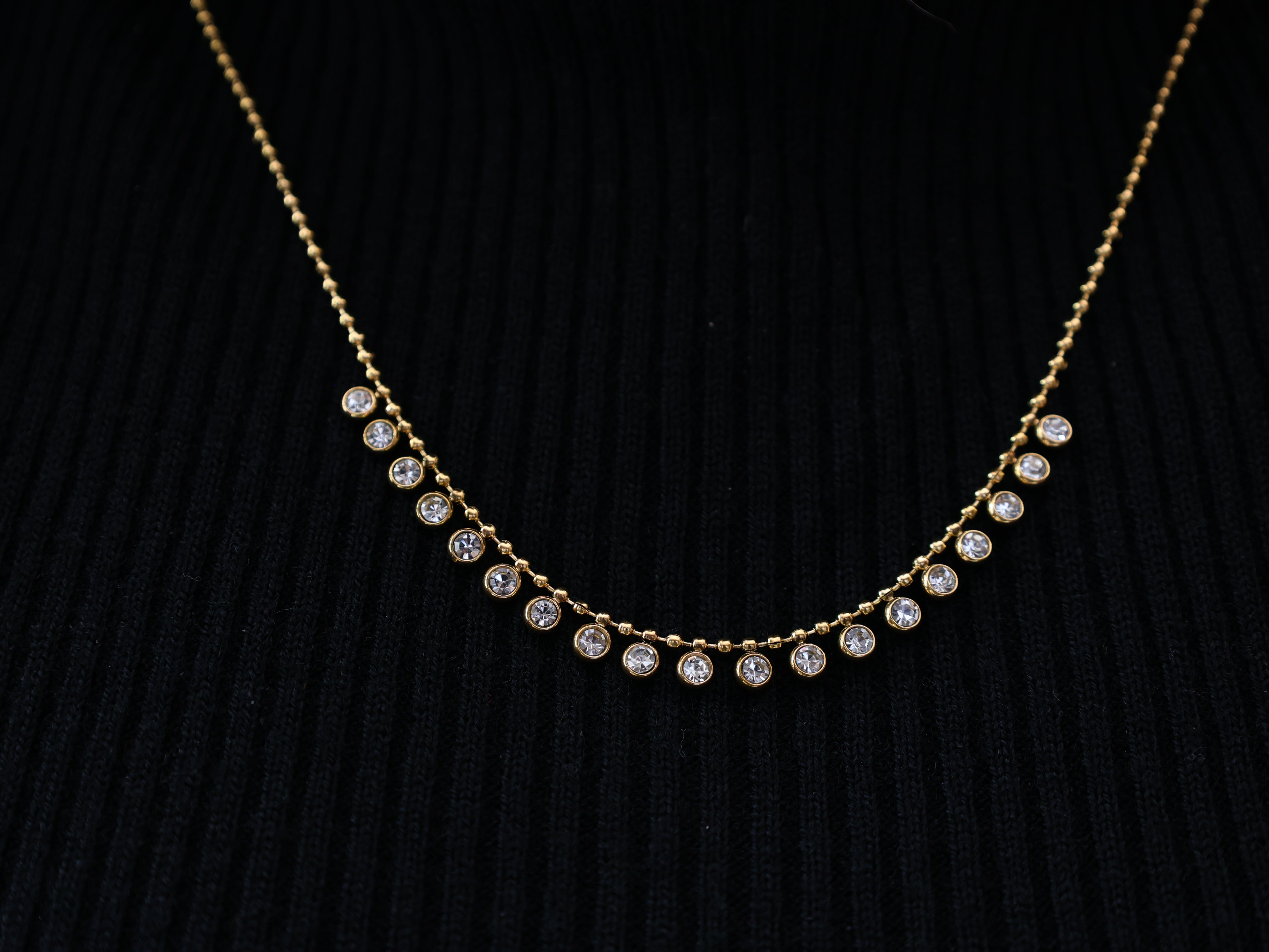 Aurelia Diamond Curve Necklace