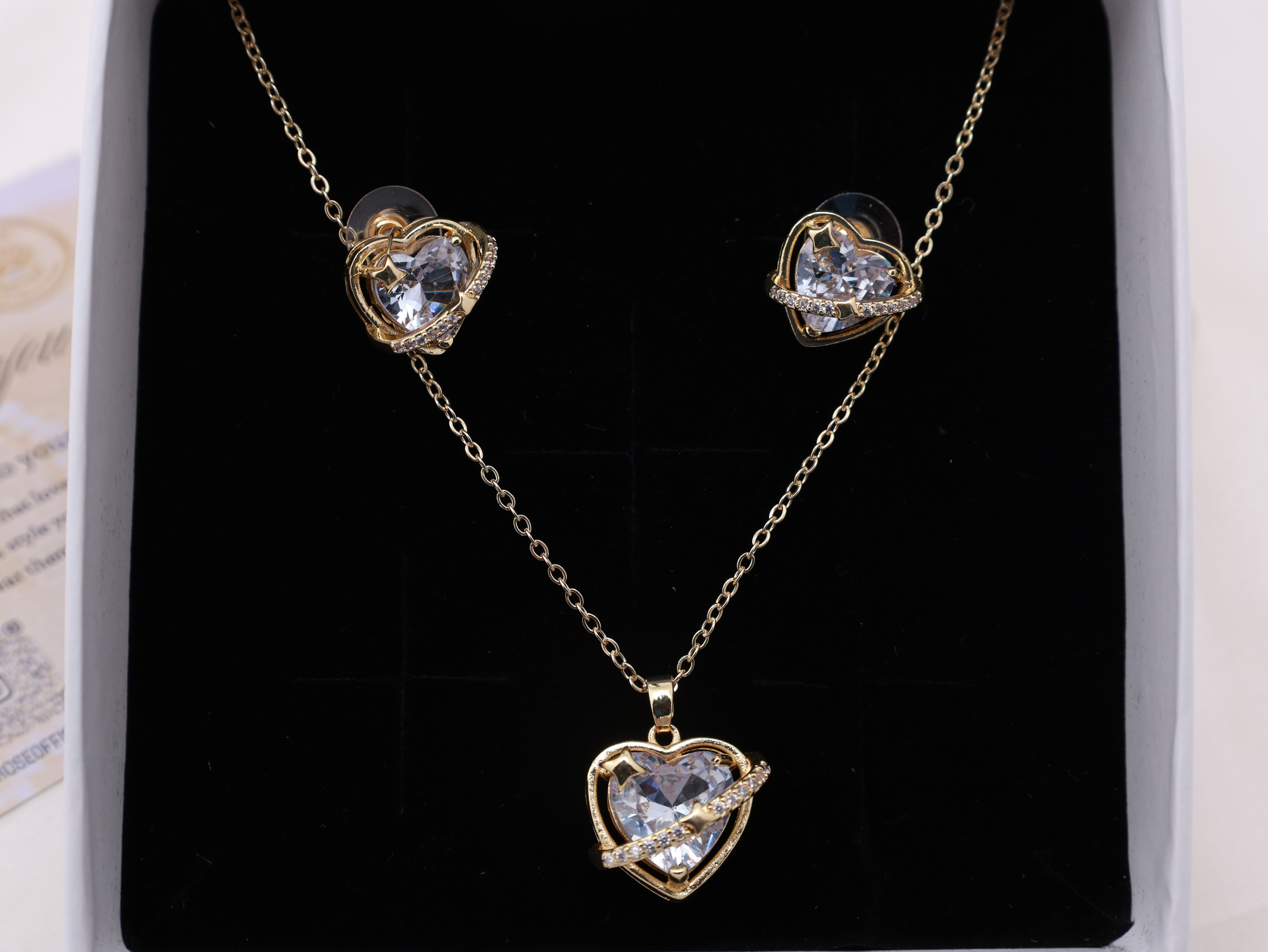 Celestial Heart Moissanite Set