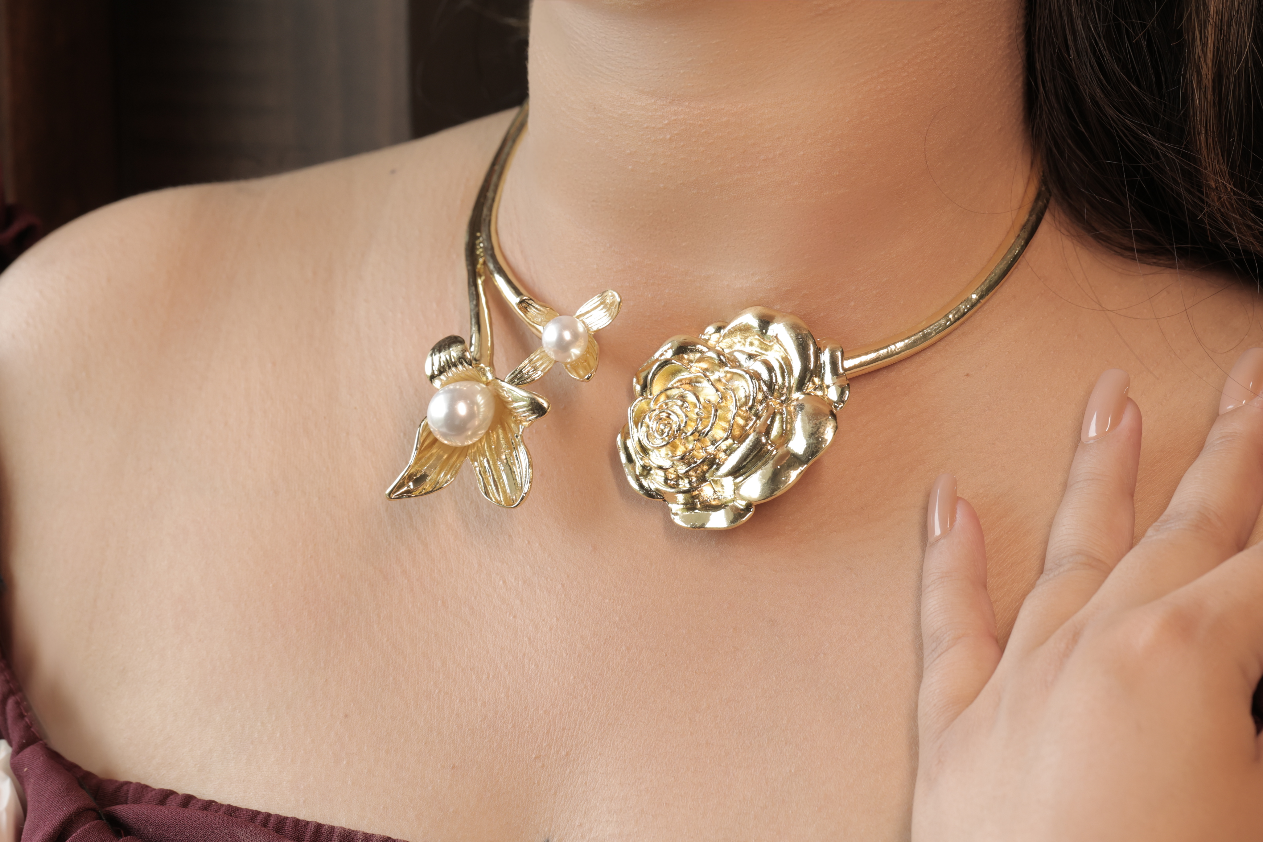 Rosé Luxe Choker Necklace