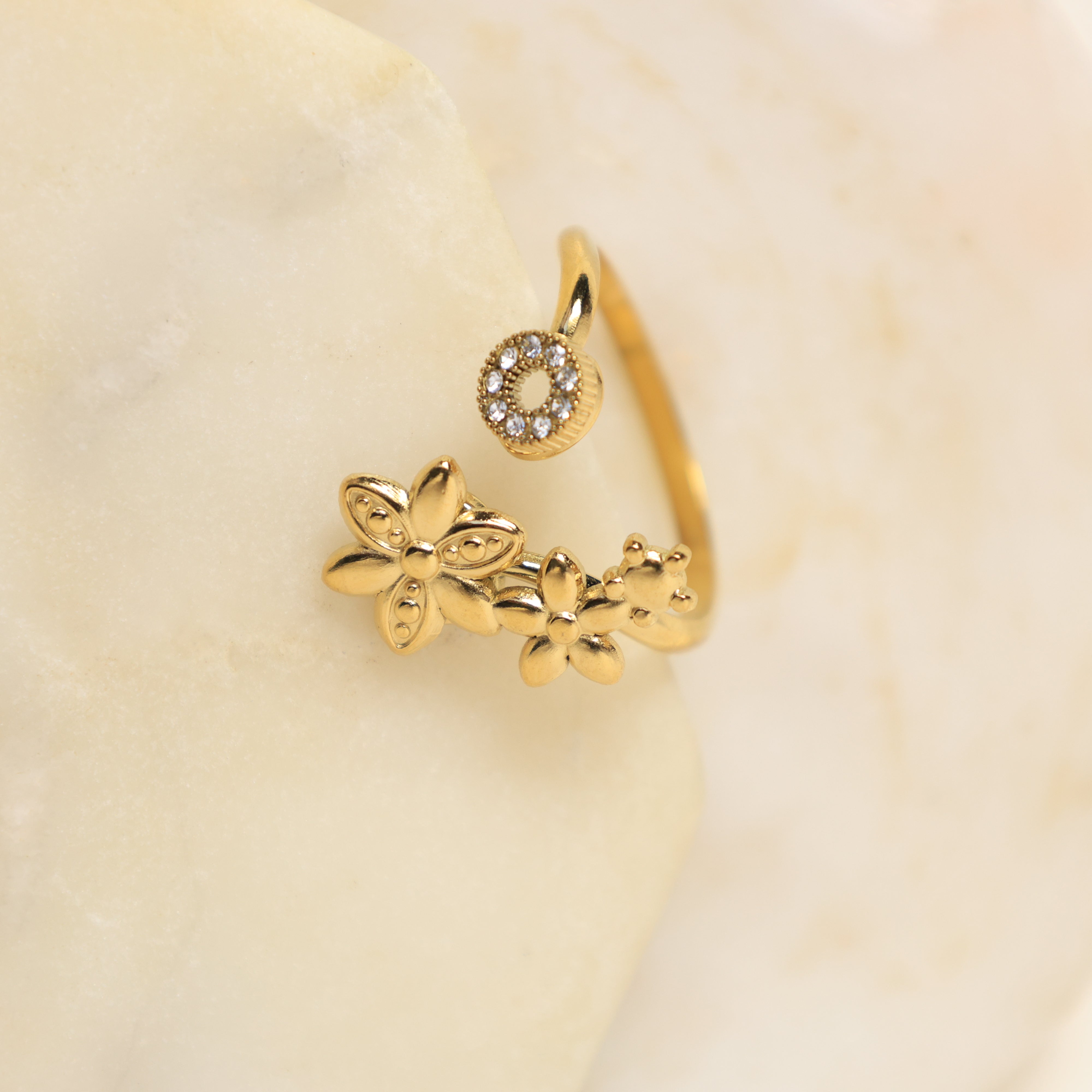 Petite Petals Open Ring