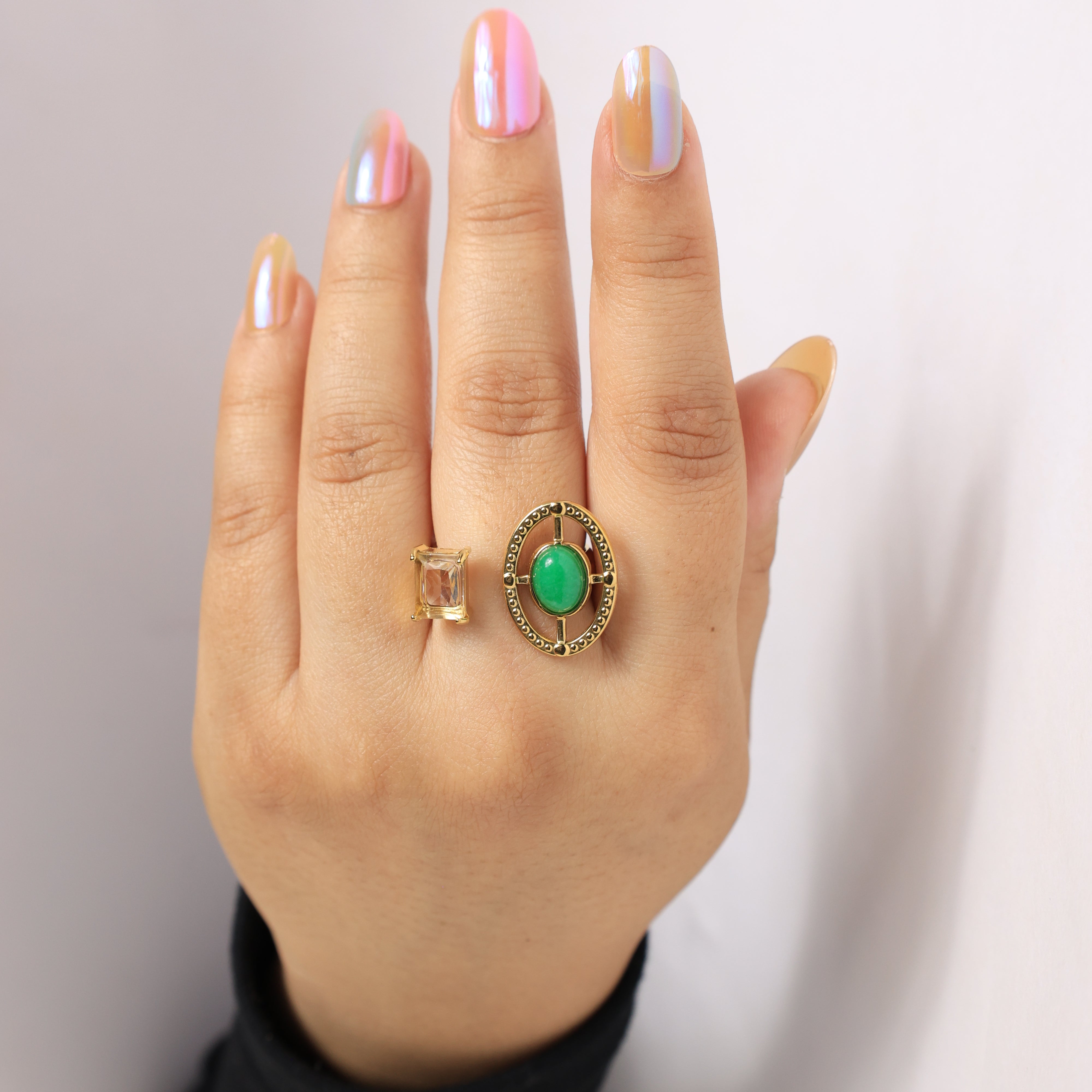 Celestial Duo Open Ring