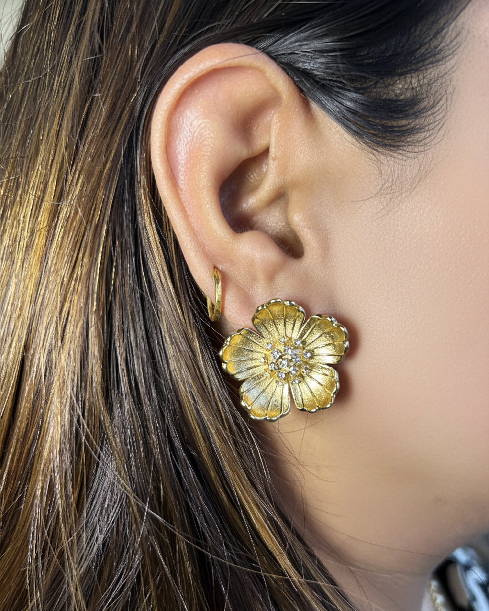 Golden Flora Studs