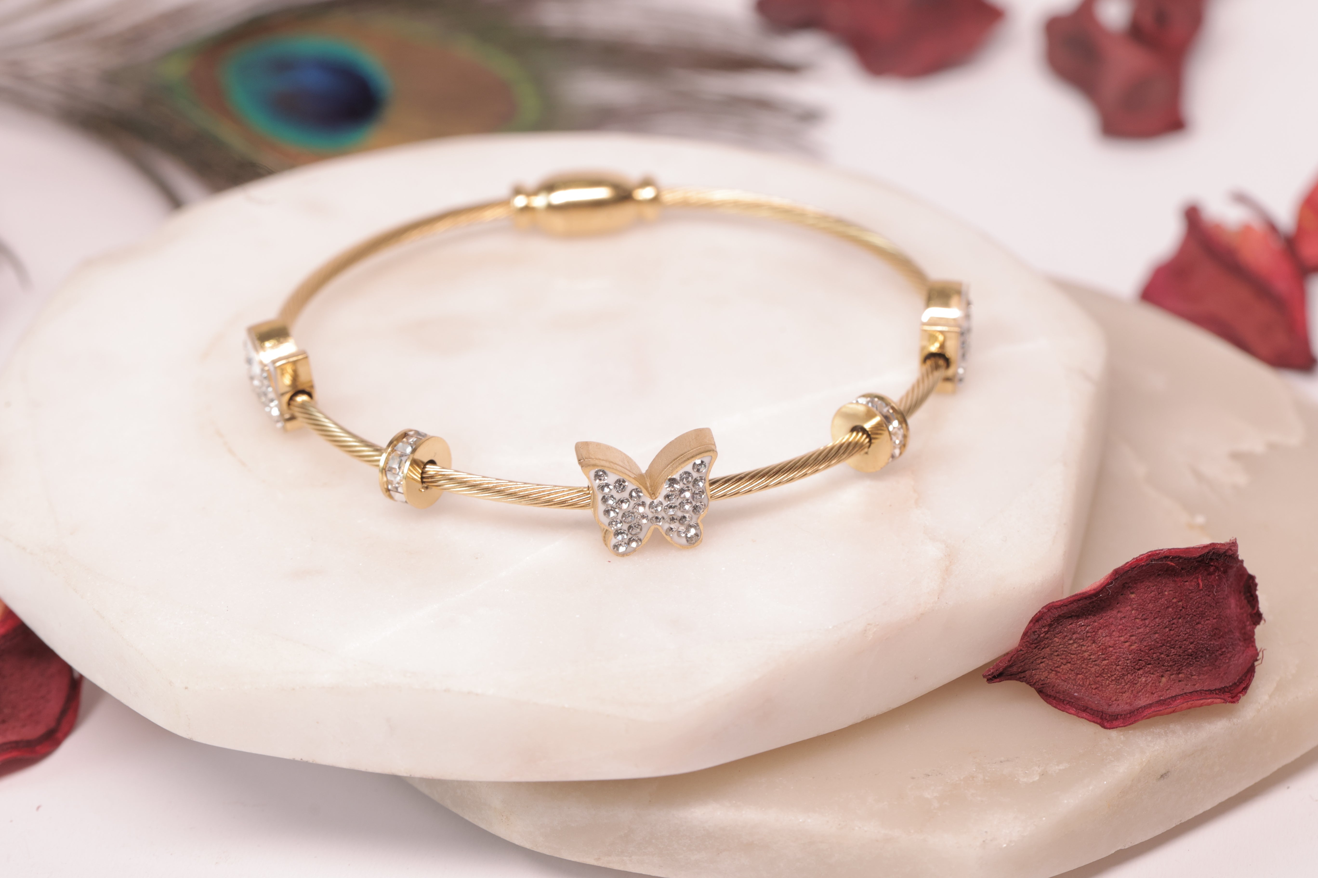 Gold Butterfly Bracelet