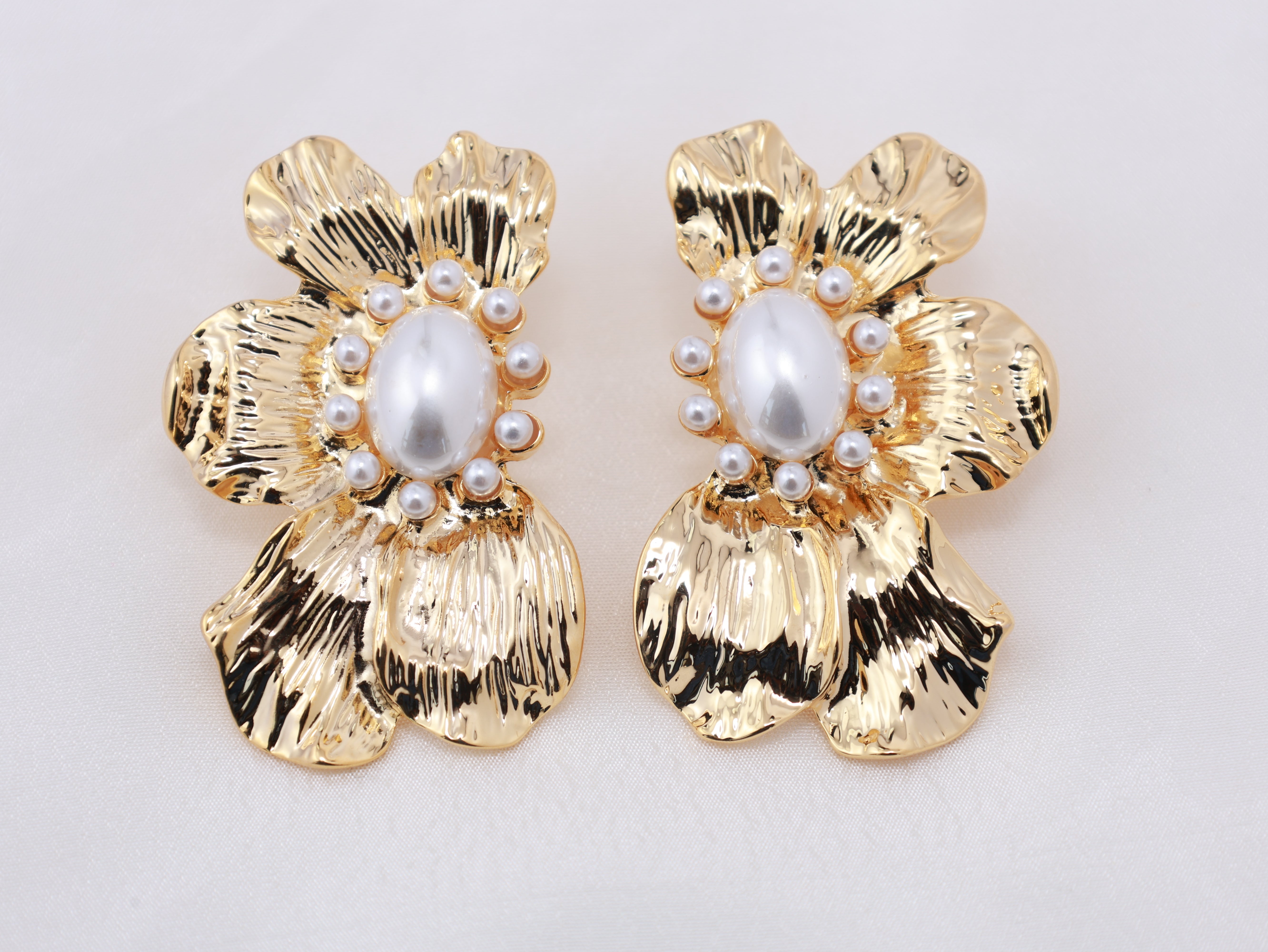 Imperial Petal Pearl Studs