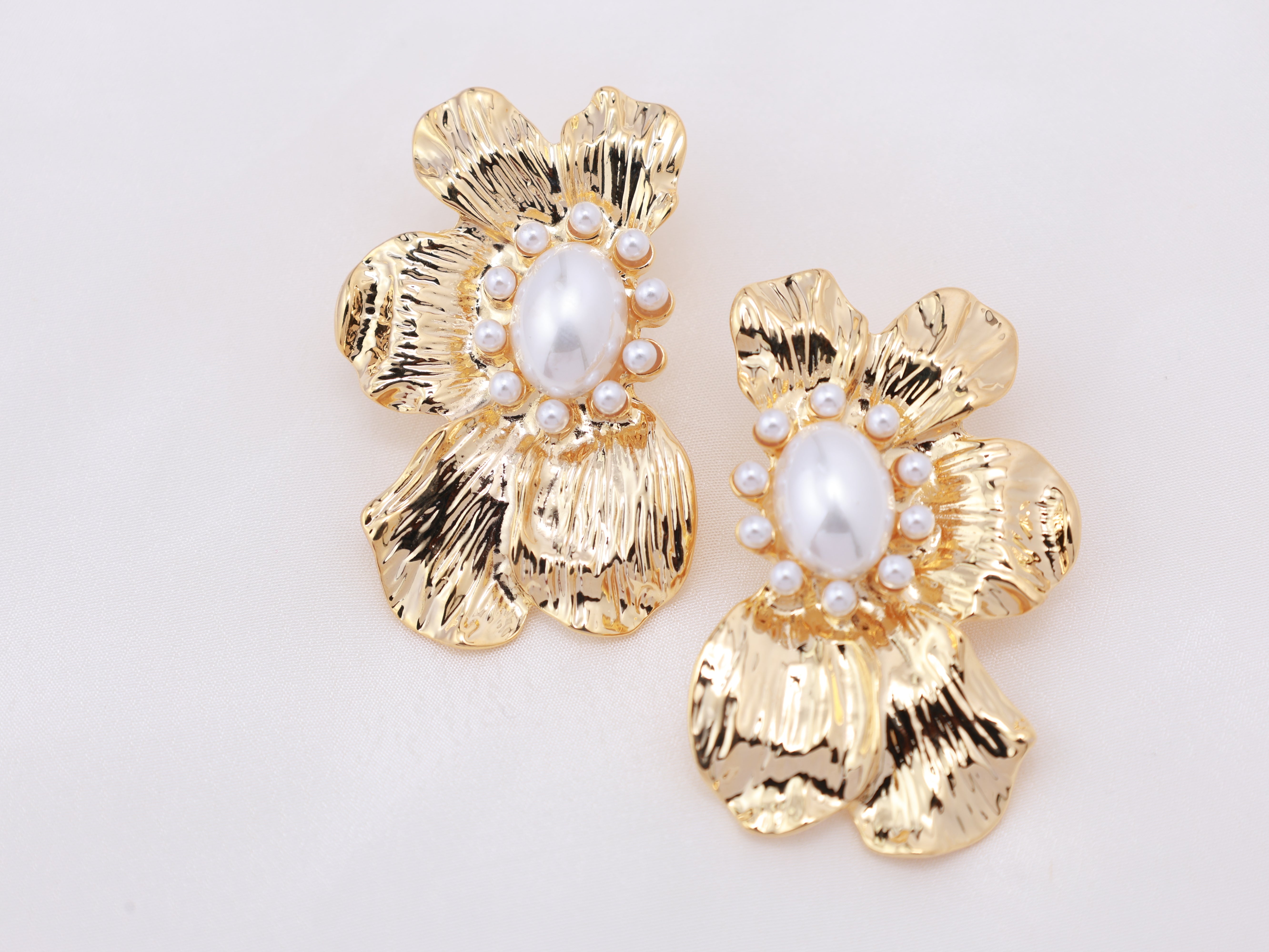 Imperial Petal Pearl Studs