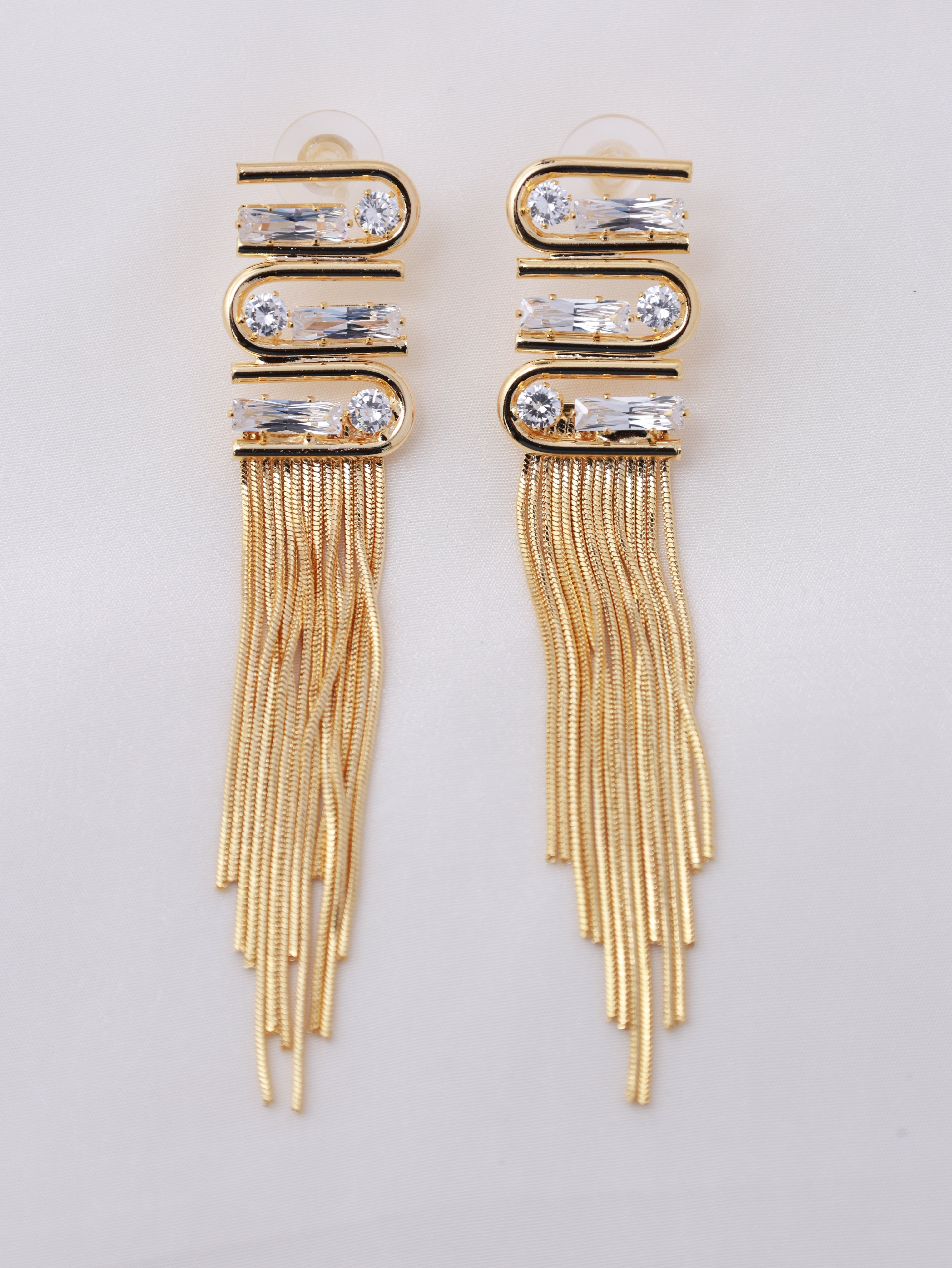 Zenith Fringe Statement Earrings