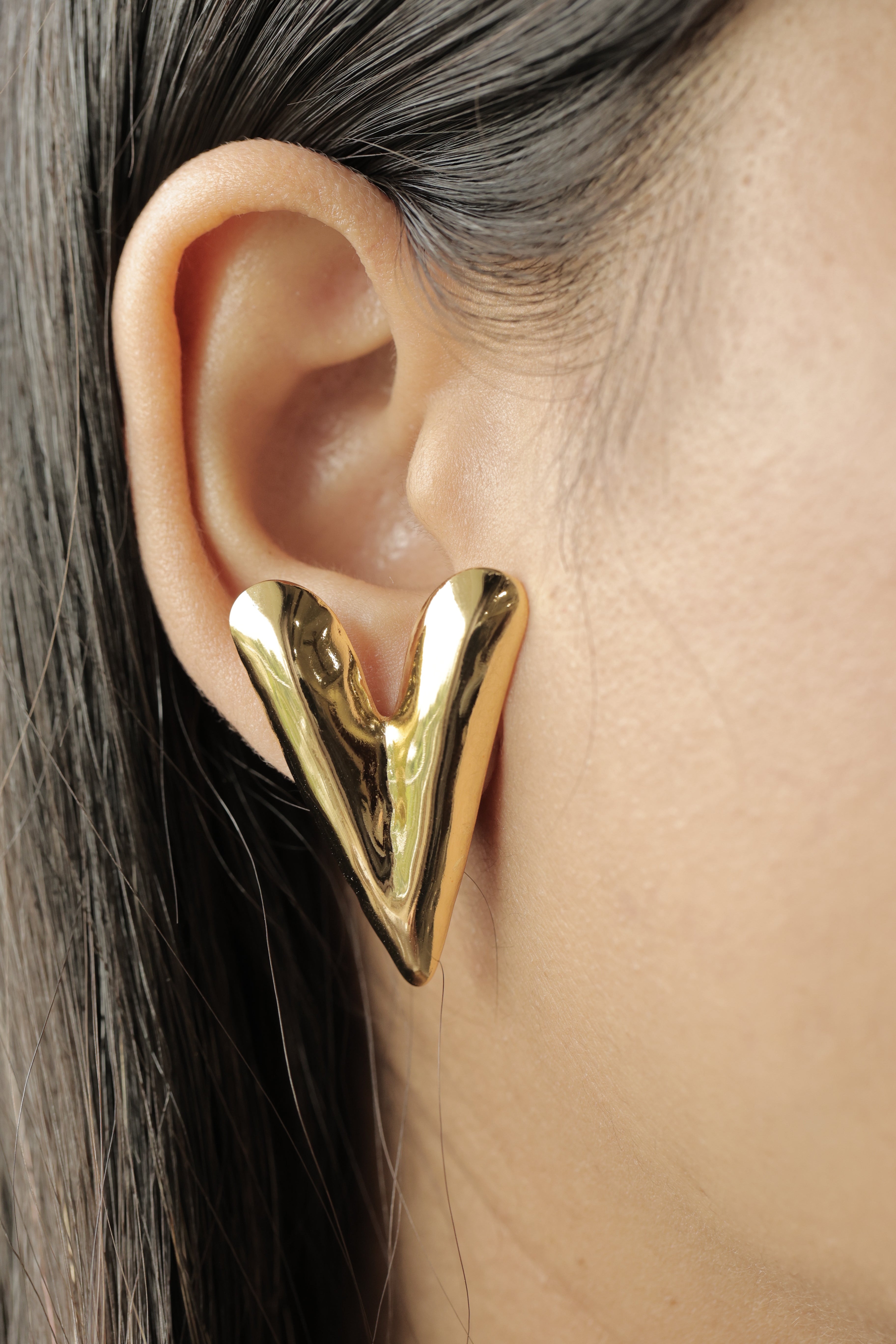 Gold Edgy Hearts