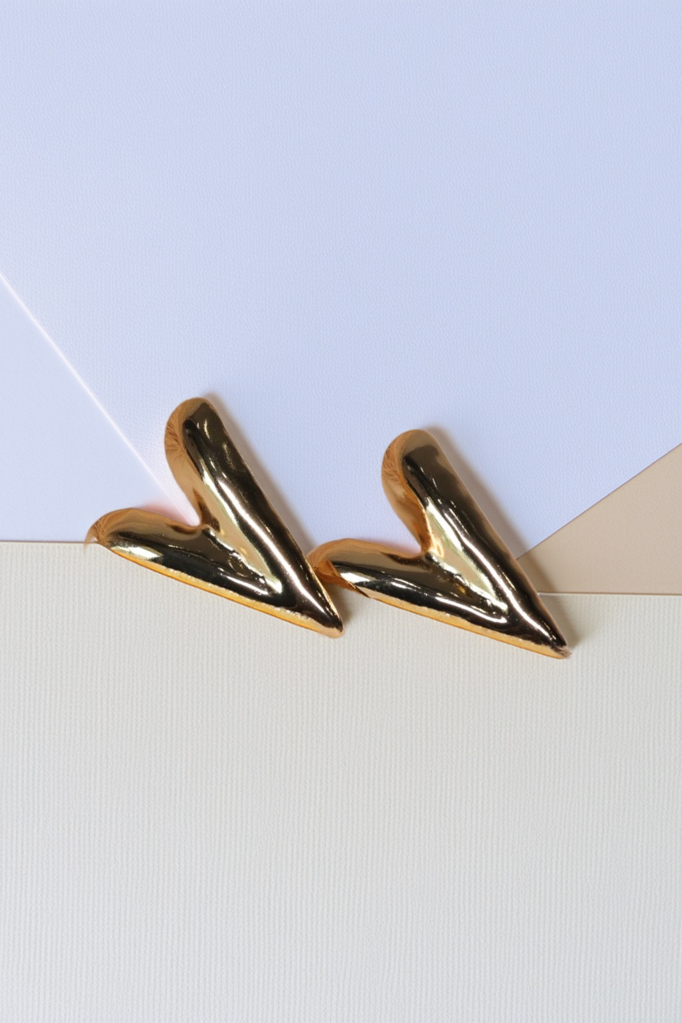 Gold Edgy Hearts