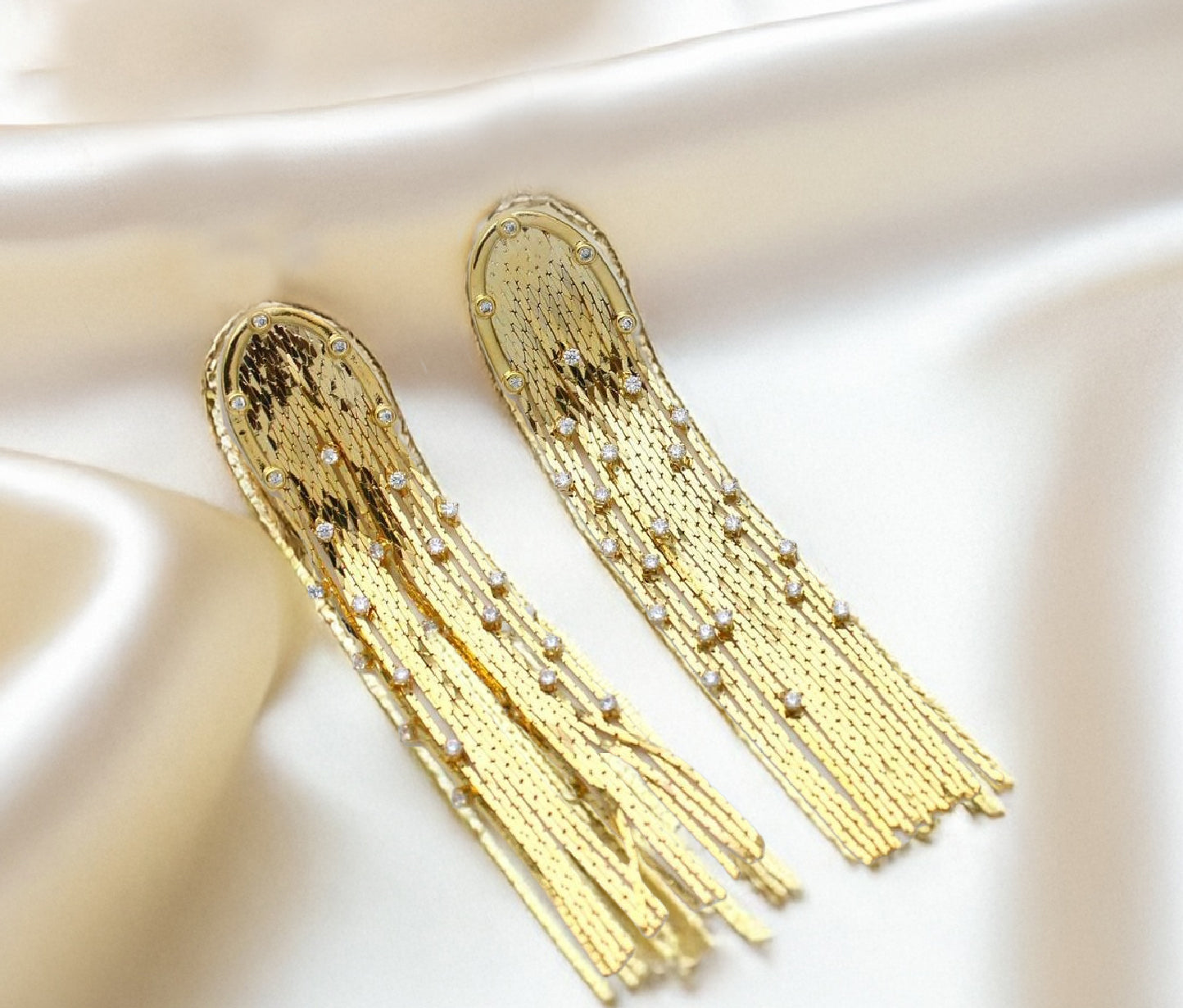 Golden Drape Earrings