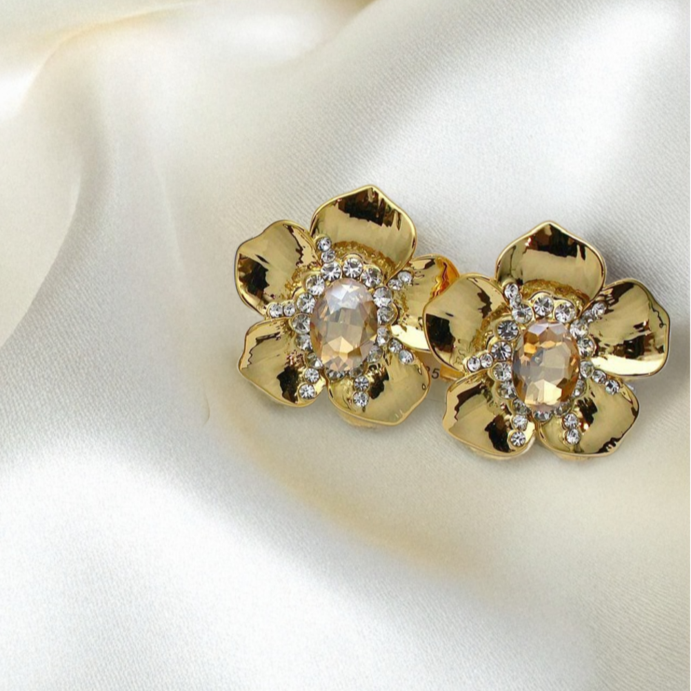 Crystal Bloom Studs
