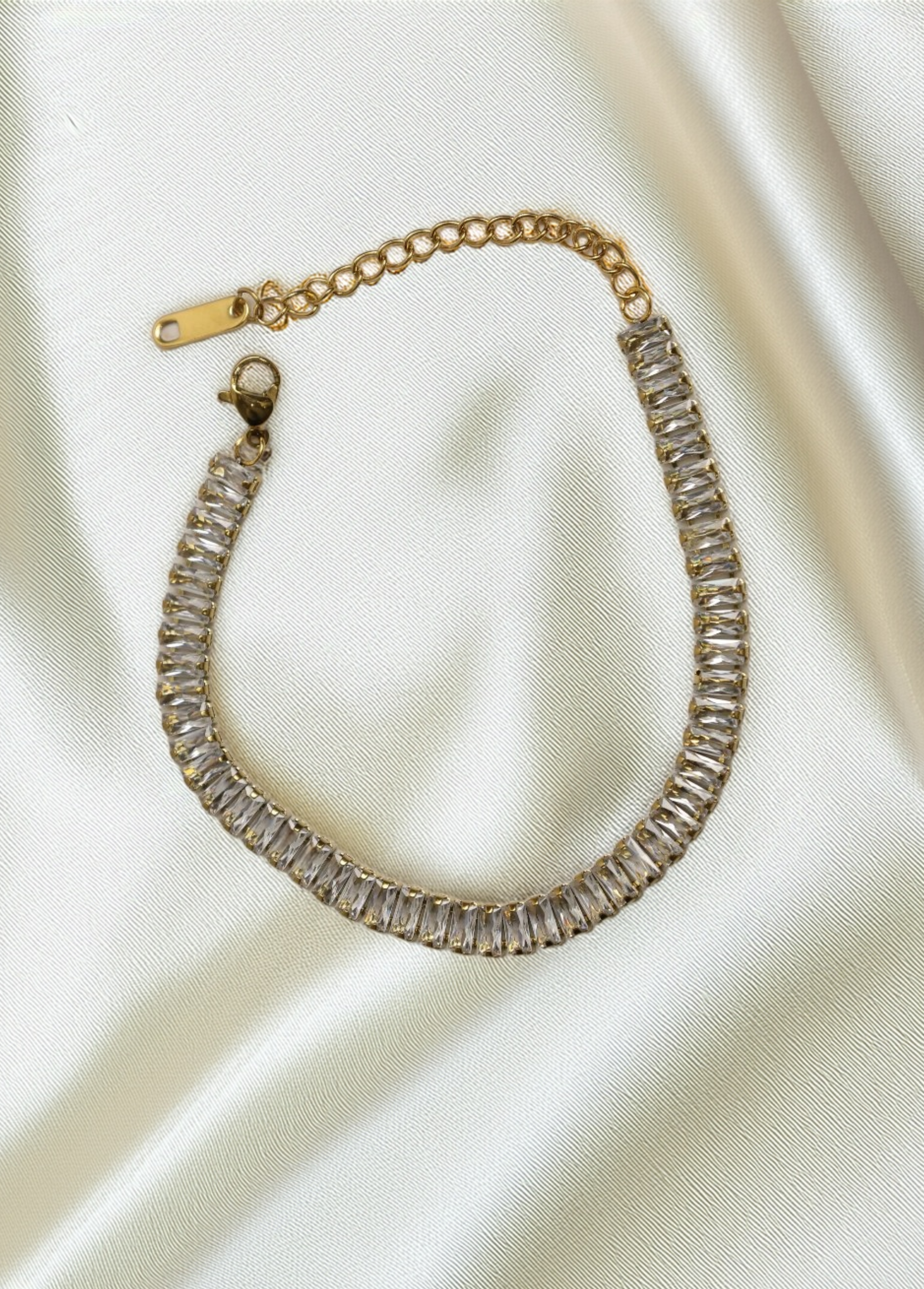 Celeste Baguette Chain Bracelet