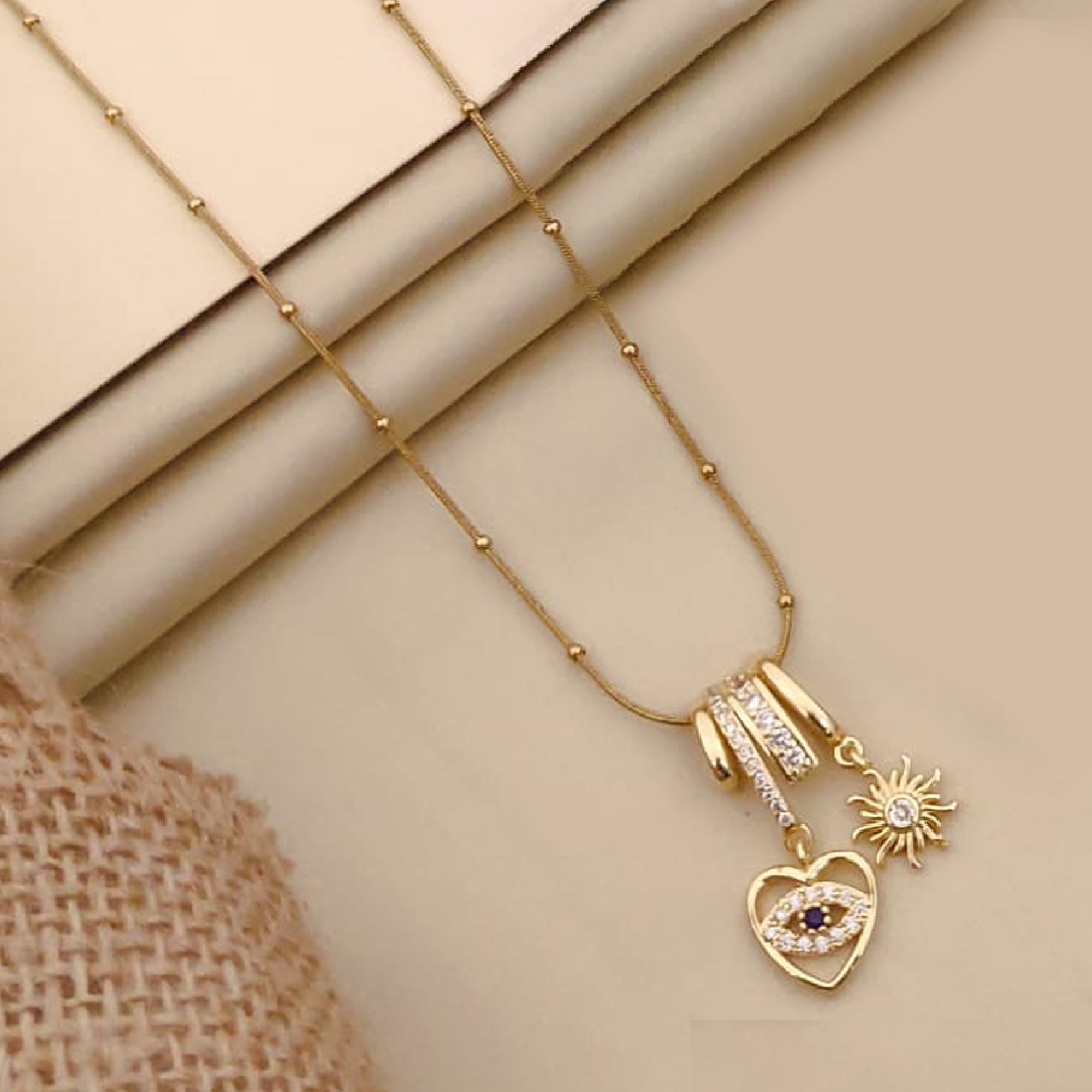Sun and Soul Charm Pendant