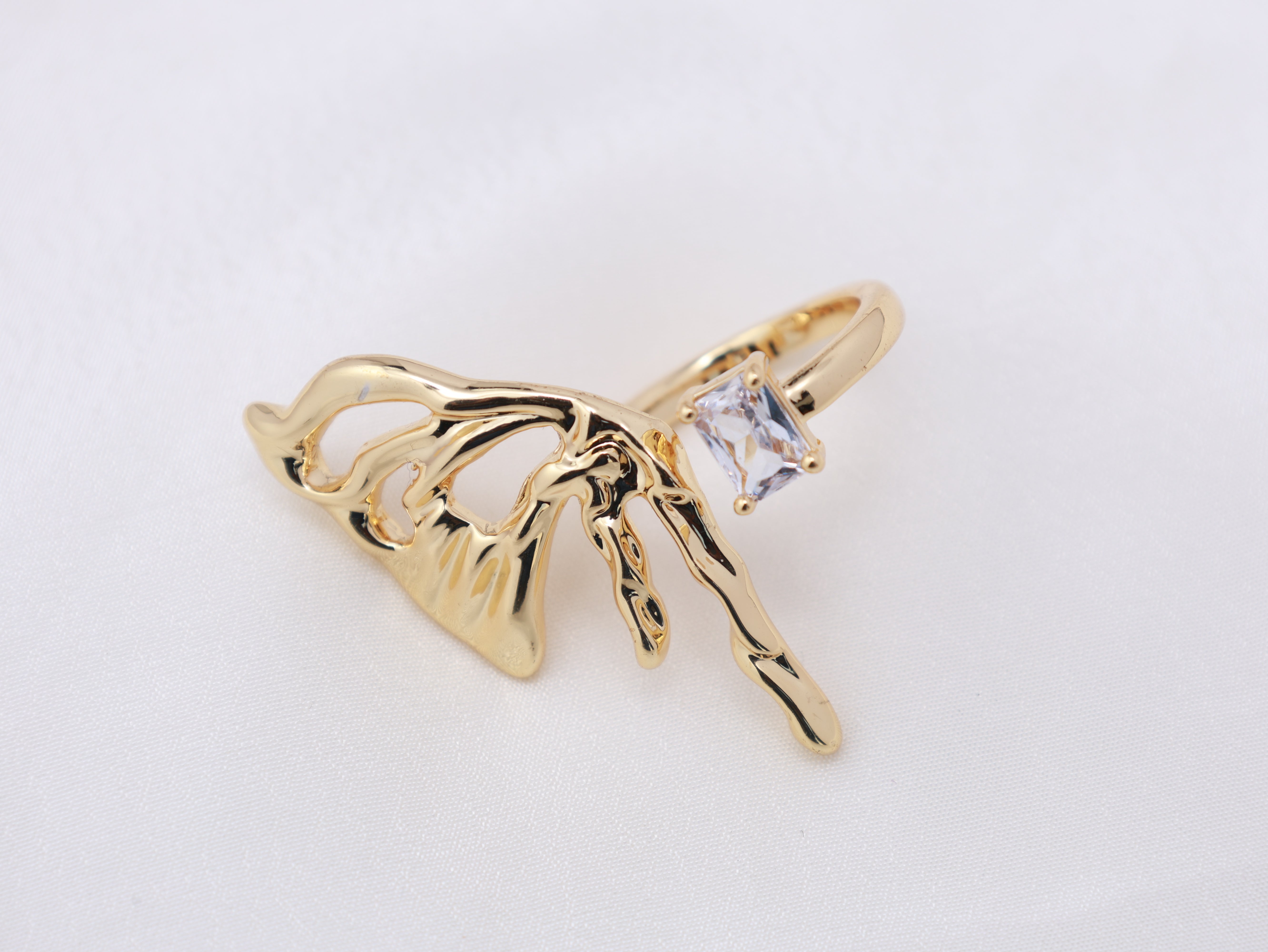 Golden Wing Open Ring